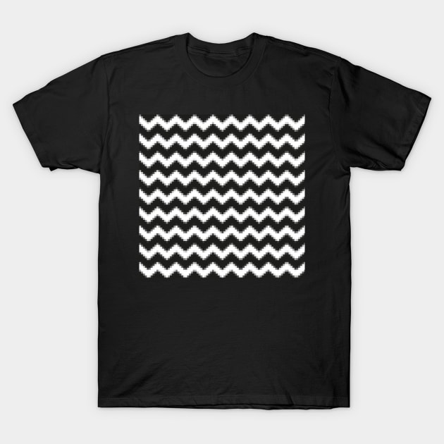 Zig Zag Pixelated T-Shirt by YellowLion